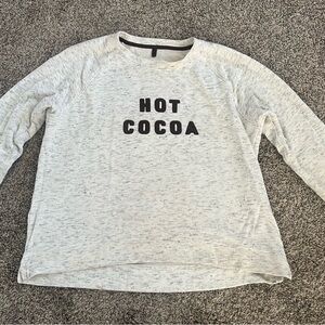 Lou & Grey Hot Cocoa lightweight sweatshirt
